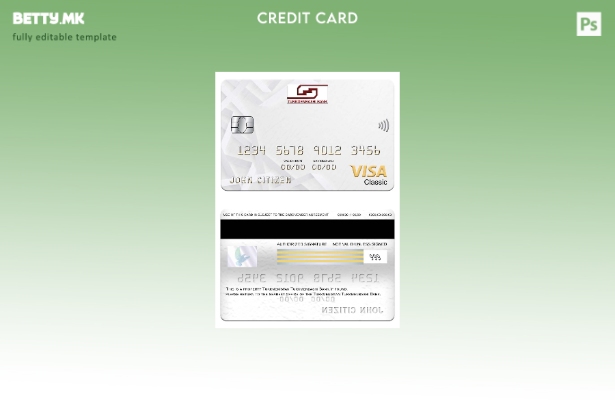 модерен стил Туркменистан Туркменбаши банка виза шаблон класична картичка